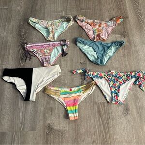 Victoria's Secret Multicolor Bikini Collection 7 bottoms, 5 tops